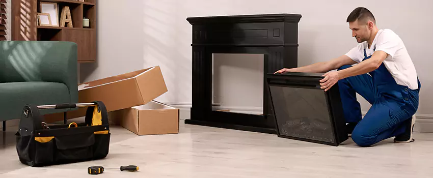 Old Rusted Metal Fireplace Repair And Replacement in Evans, CO